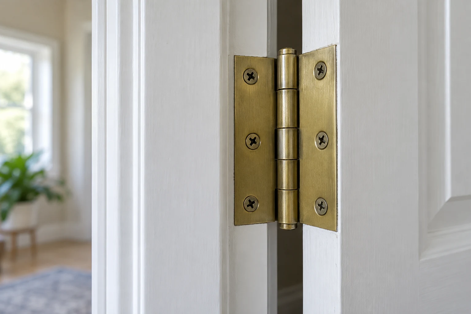 Interior door hinge