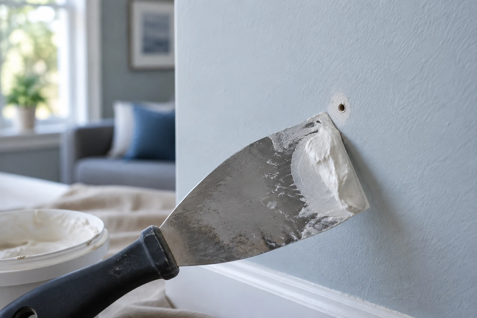 Fill a small nail hole