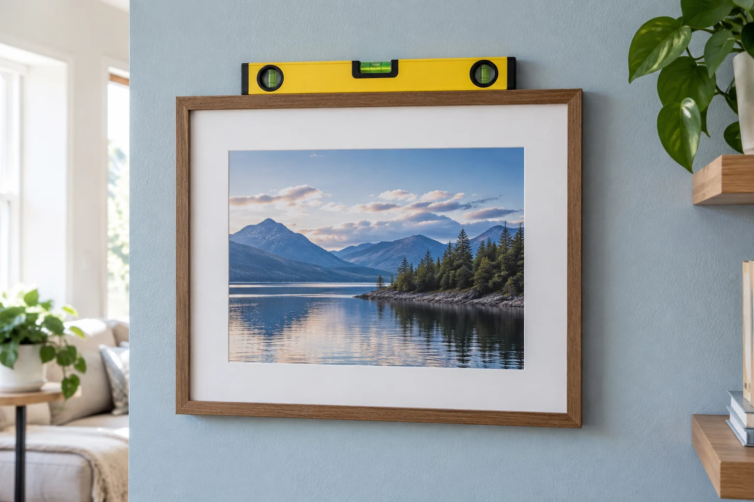 Hang a picture securely